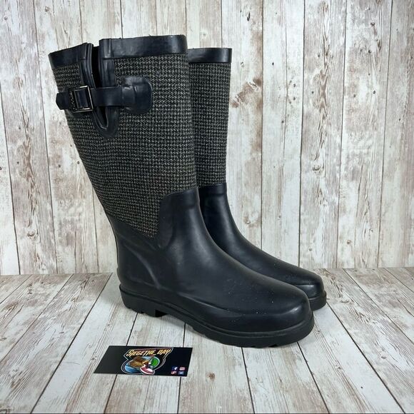 Chooka Teeny Tweed Rain‎ Boots - Womens 7 - Picture 1 of 10